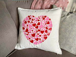 Colourful Heart of Hearts Pillow