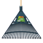 Load image into Gallery viewer, Leaf Rake Poly 24&quot; Fan Head 48&quot; Wood Handle
