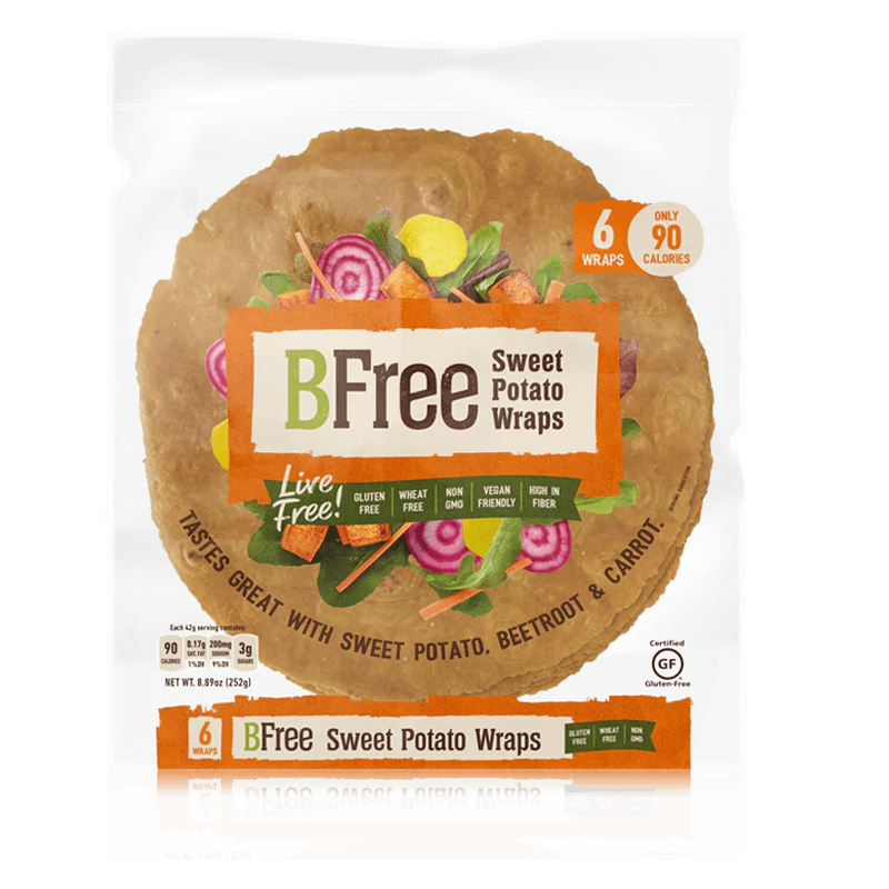 Gluten Free BFree Sweet Potato Wraps - 252g - Frozen