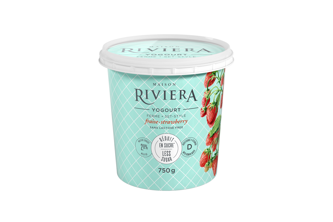 Riviera Strawberry Yogurt 2.8% MF - 750g