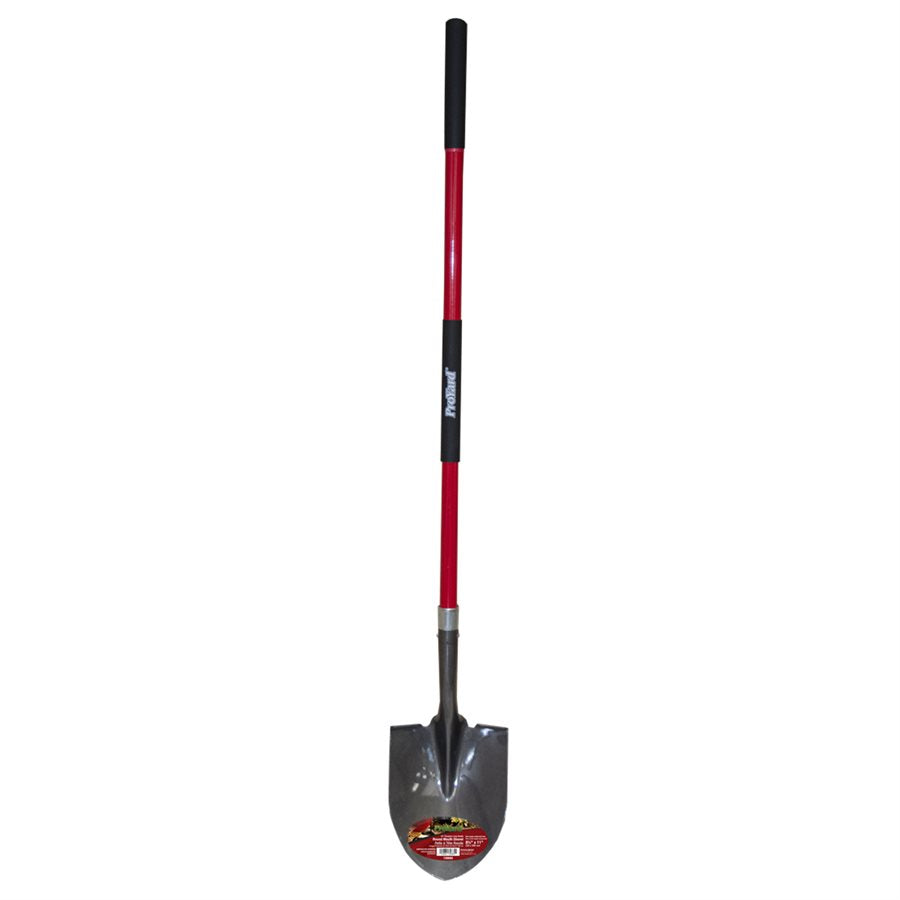 Shovel Round Point 59" x 9.5" Blade Fibreglass L-Handle